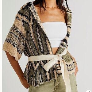 Free PEOPLE Desert Palm Wrap Cardi Sz M